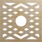 Ekena Millwork Chevron Wood Fretwork Pierced Ceiling Medallion, Hickory, 20"OD x 5 1/8"ID x 1/4"T CMWP20X20X0250CHHI - alternate 1